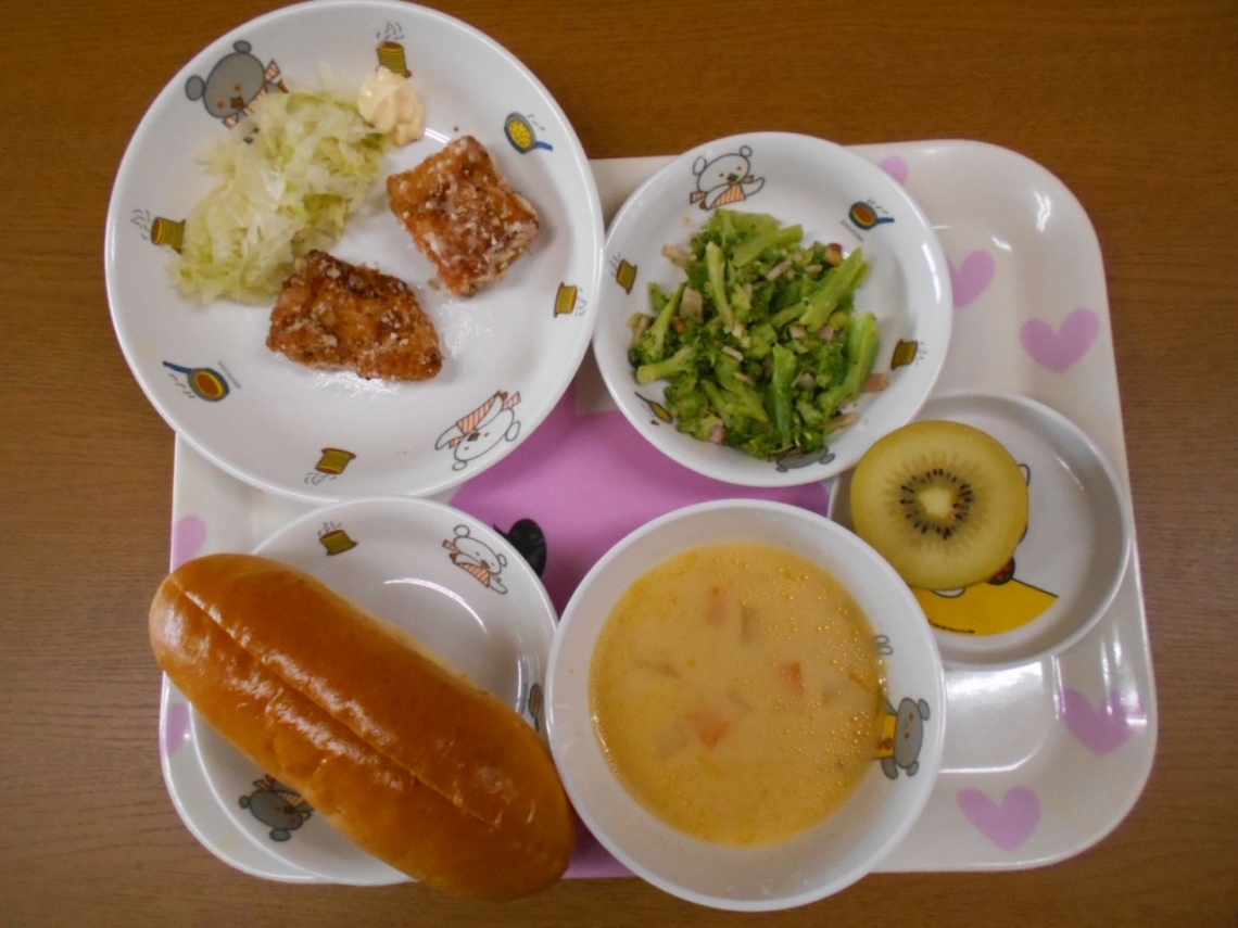 今日は みんなが好きなカレースープが給食に出ました のでレシピを作っていもらいましたので家でも作ってください 駒木野保育園 東京都青梅市の保育園